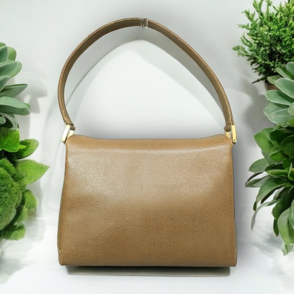 GUCCI - Super VINTAGE light brown leather. - Picture 2 of 6